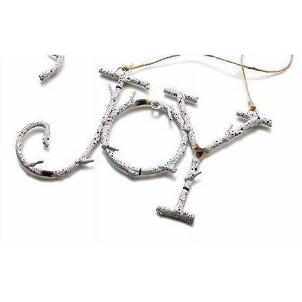 Holiday Lane ‘Joy’ Metal Birch Branch Christmas Ornament